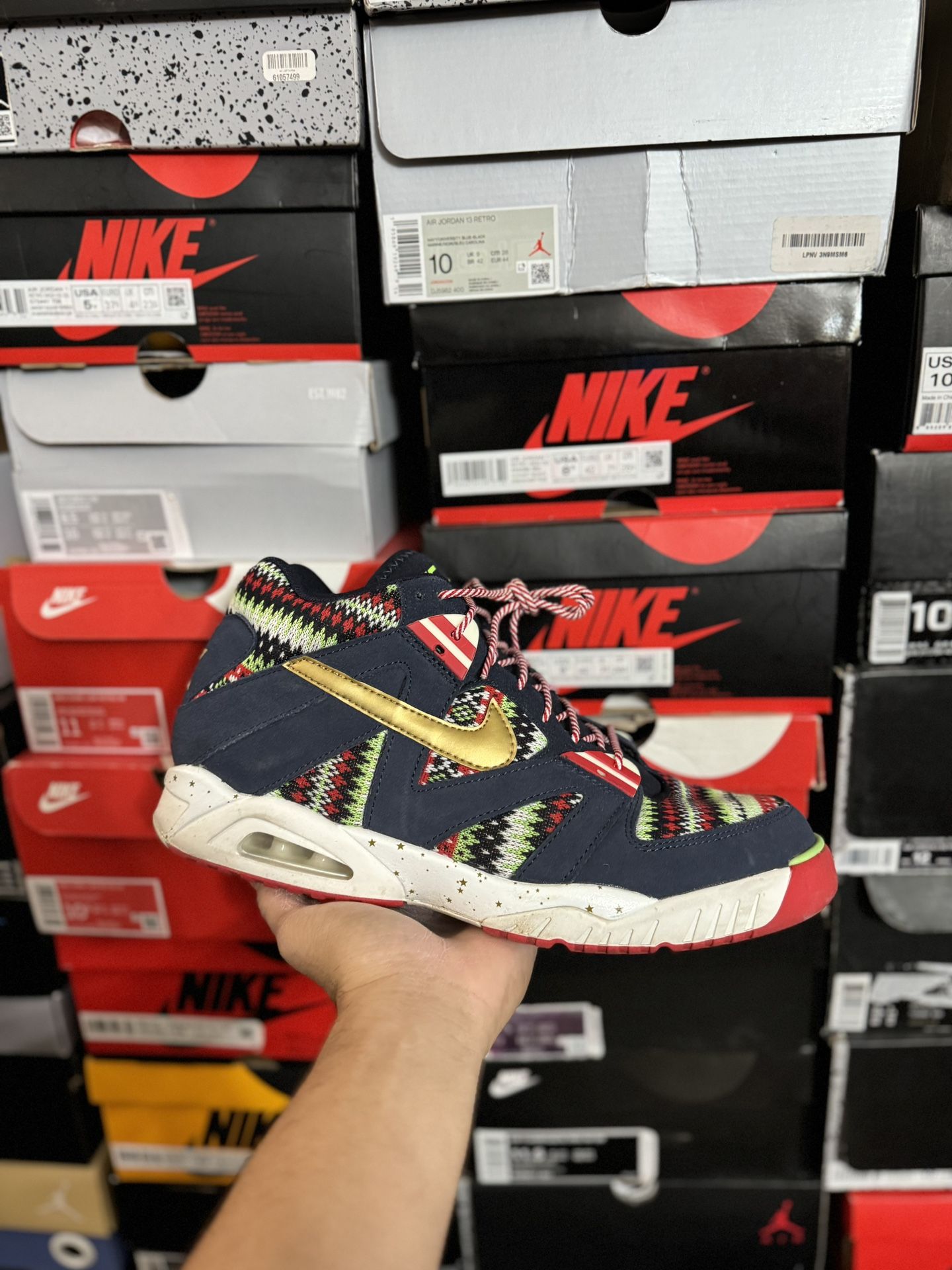 Air Tech Challenge 3 QS Christmas size 13 USED But Clean