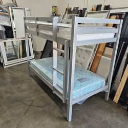 Twin Bunk Bed And Mattress 