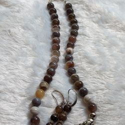 Necklace and Earrings 