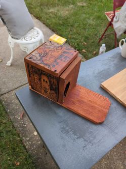 Handmade Wood Burned Birdhouse