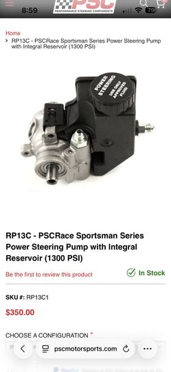 Brand New PSC Power Steering Race Pump