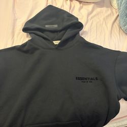 Black Essentials Hoodie