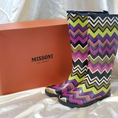 Missoni for Target Rain boots size 1