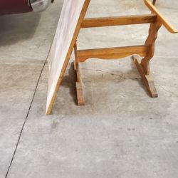 Butcher Block Kitchen Table  Surface Could Be Refinished