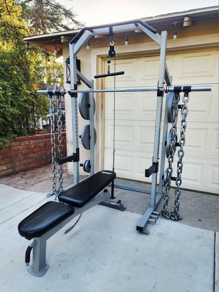 Olympic Squat Rack/Weights