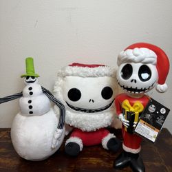 Christmas 🔥Funko Mega Pop! Plush Santa Jack Skellington NBC Nightmare Before Christmas 