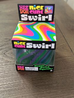 Needoh nice cube swirl (green, blue, purple)
