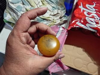 Vintage car shift knob butterscotch color with swirls bakelite made in the USA