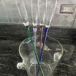 Champagne Bucket with 4 Flutes