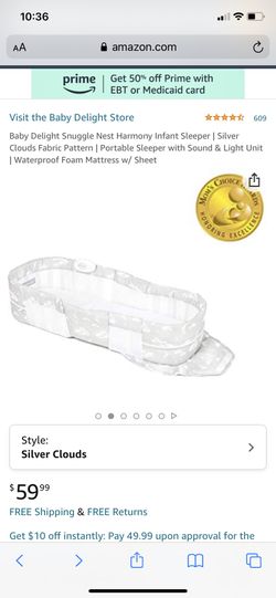 Baby Delight Snuggle Nest Harmony Infant Sleeper