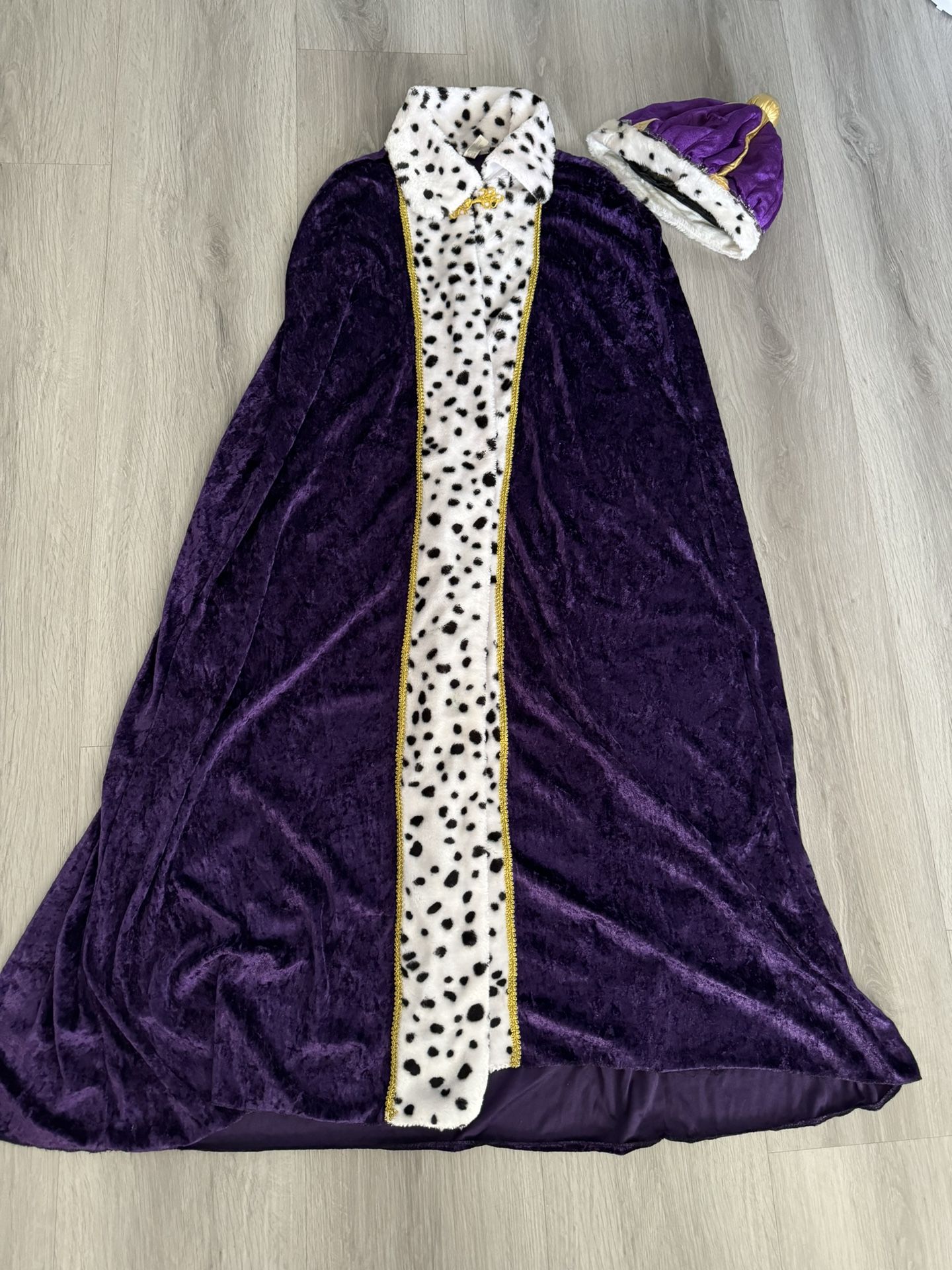 Purple Royal Queen Cape, Halloween Costume