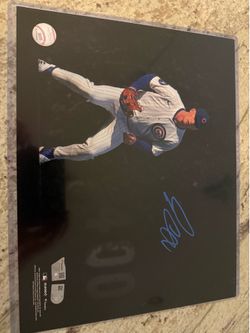 Pete Crow Armstrong auto photo 11x14 Fanatics and MLB Authenticated