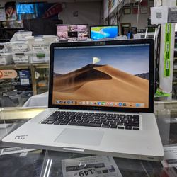 Apple MacBook Pro 15" Fifteen Inches MacOs Mojave 500Gb Hard Drive RAM - Ready