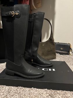 Franklin leather coach boot
