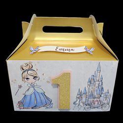 12 Custom Cinderella Gable Treat Boxes 