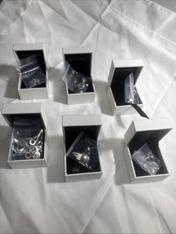 Lot Of 6 Pandora Exclusive Silver Charms: Tiger, Maui, Vegas, Lighthouse, Hawaii, friendship