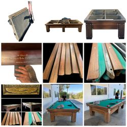 Brunswick And Blake Calendar Snooker Pool Table Table