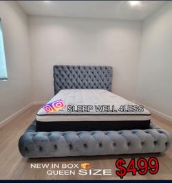 NEW QUEEN BED/PILLOWTOP MATTRESS INCLUDED‼️