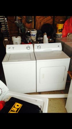 Washer and Dryer