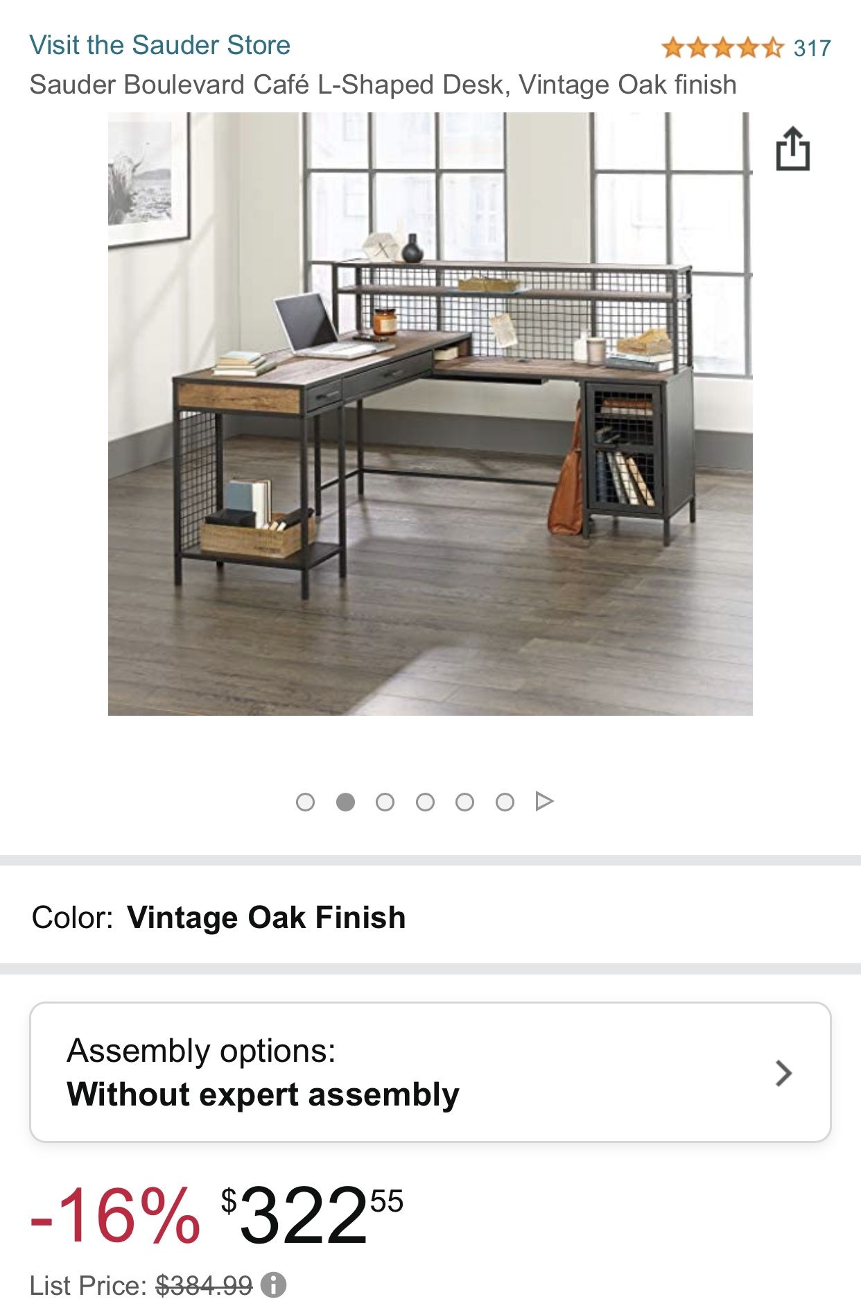 Boulevard-Cafe L Shaped Desk
