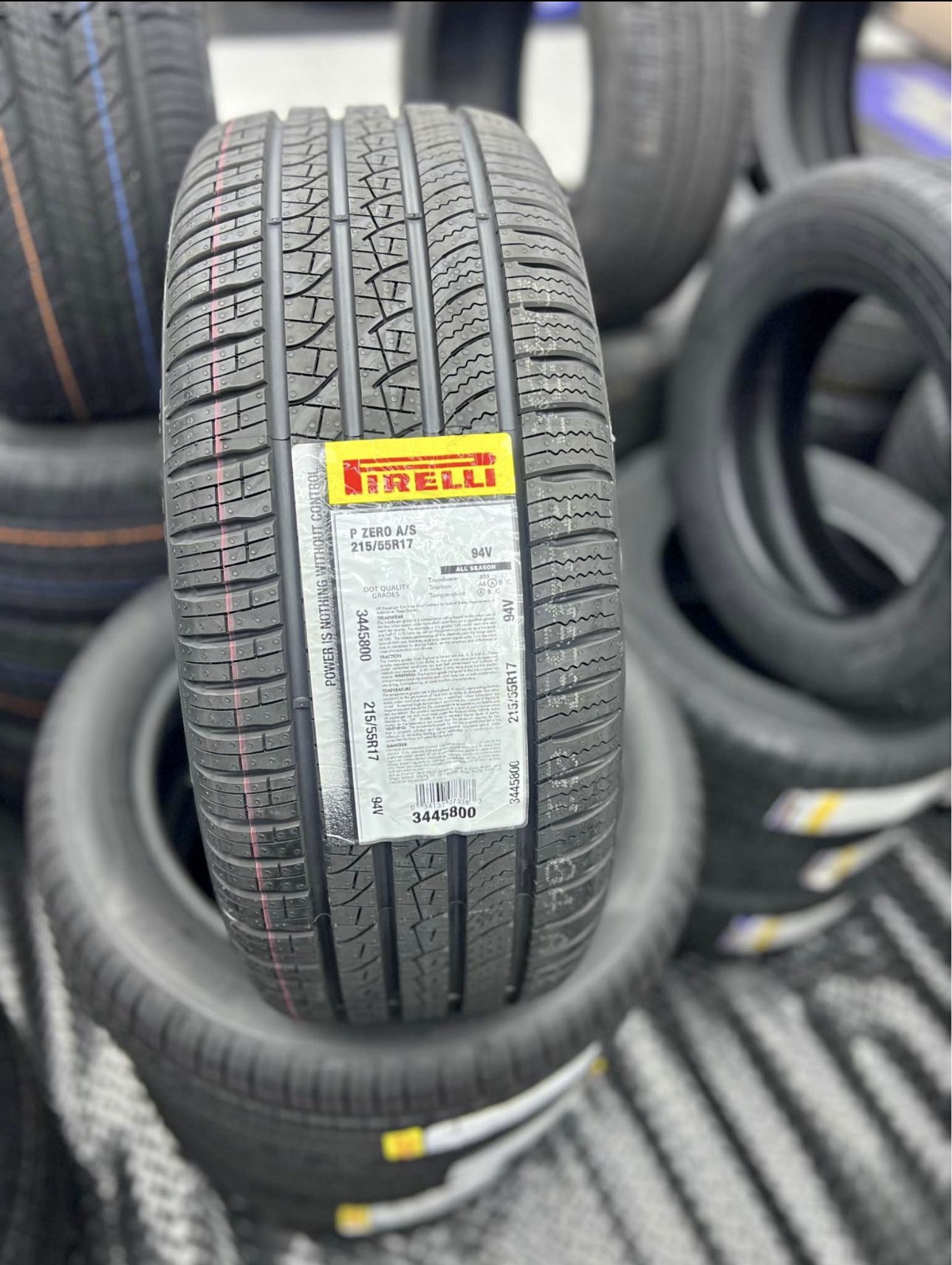215/55R17 Pirelli Pzero All Season Tires In Stock For Sale, Same Day Installation FINANCING AVAILABLE