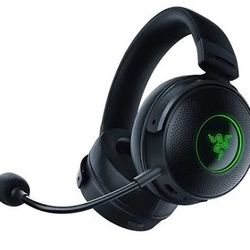 Razer - Kraken V3 Pro HyperSense Wireless Gaming Headset for PC, Playstation, Nintendo Switch, Steam Deck, Mobile, and Tablet - Black