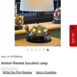 2 Animal-Themed Succulent Lamp 