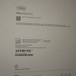 iPad 128gb WiFi!! New 