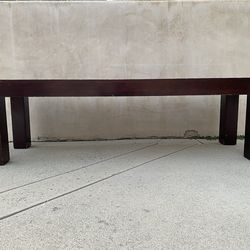 Solid wood bench w cherry wood finish