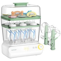 Momcozy 3 Layers Large Bottle Sterilizer And Dryer, Fast Sterilize And Dry, Universal Bottle Sterilizer For All Bottles & Breast Pump Accessories, Tou