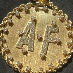 Gold Pendant 14k With Diamonds 