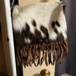 Crimson Willow fuzzy hide basket weave crossbody