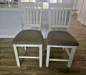 Pair of Ashley Counter Height Barstools – Matching Dining Set