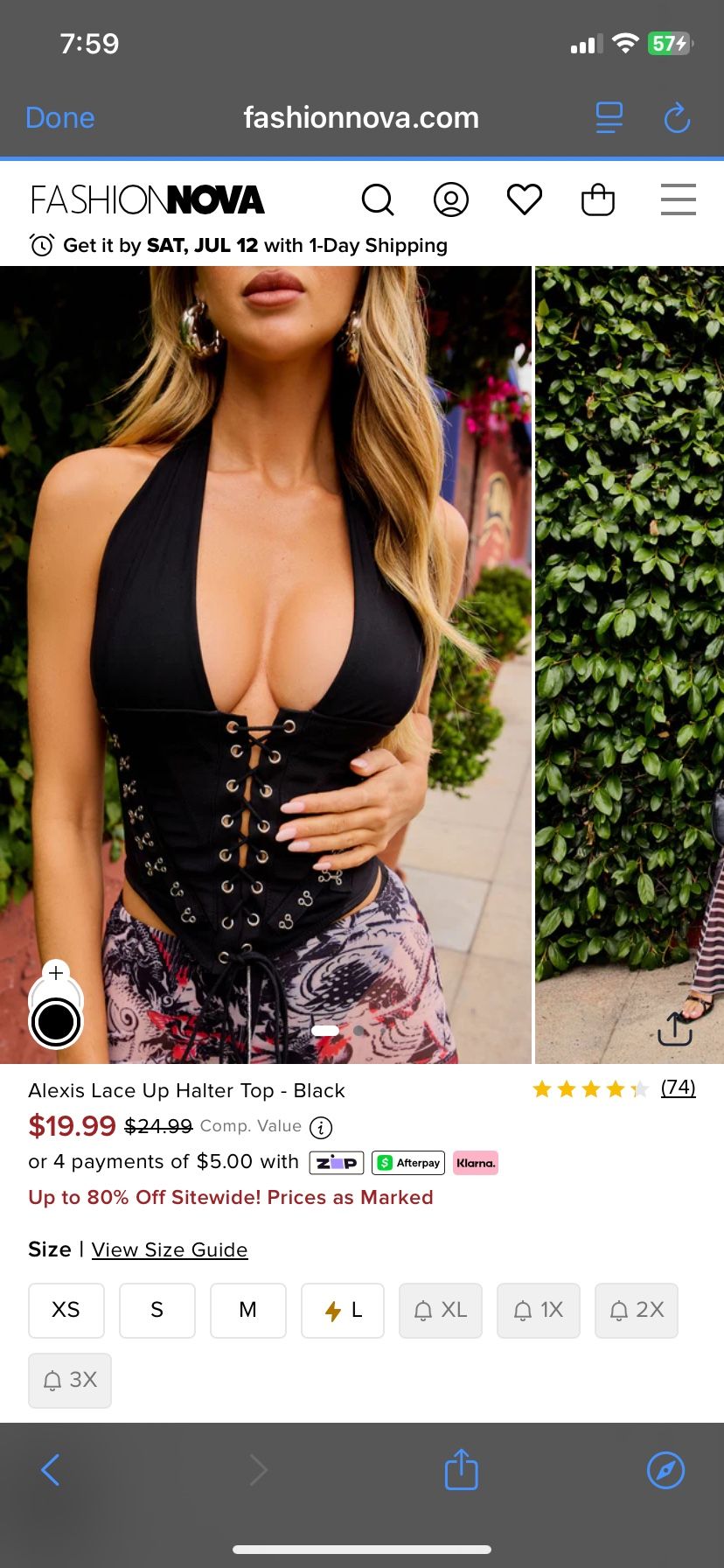 Fashion Nova Halter top