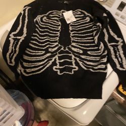 Forever 21 halloween skeleton pattern sweater Size Small casual knitted