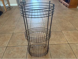 3 Tier Wire Oval Basket Organizer