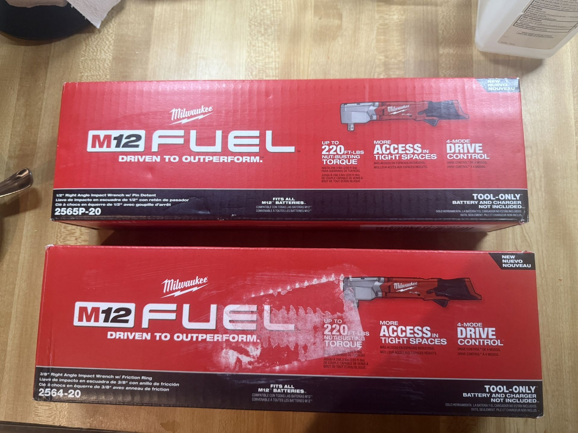 3/8 and 1/2” Milwaukee 12v right angle impact wrenches tool only $180 each firm in n Lakeland