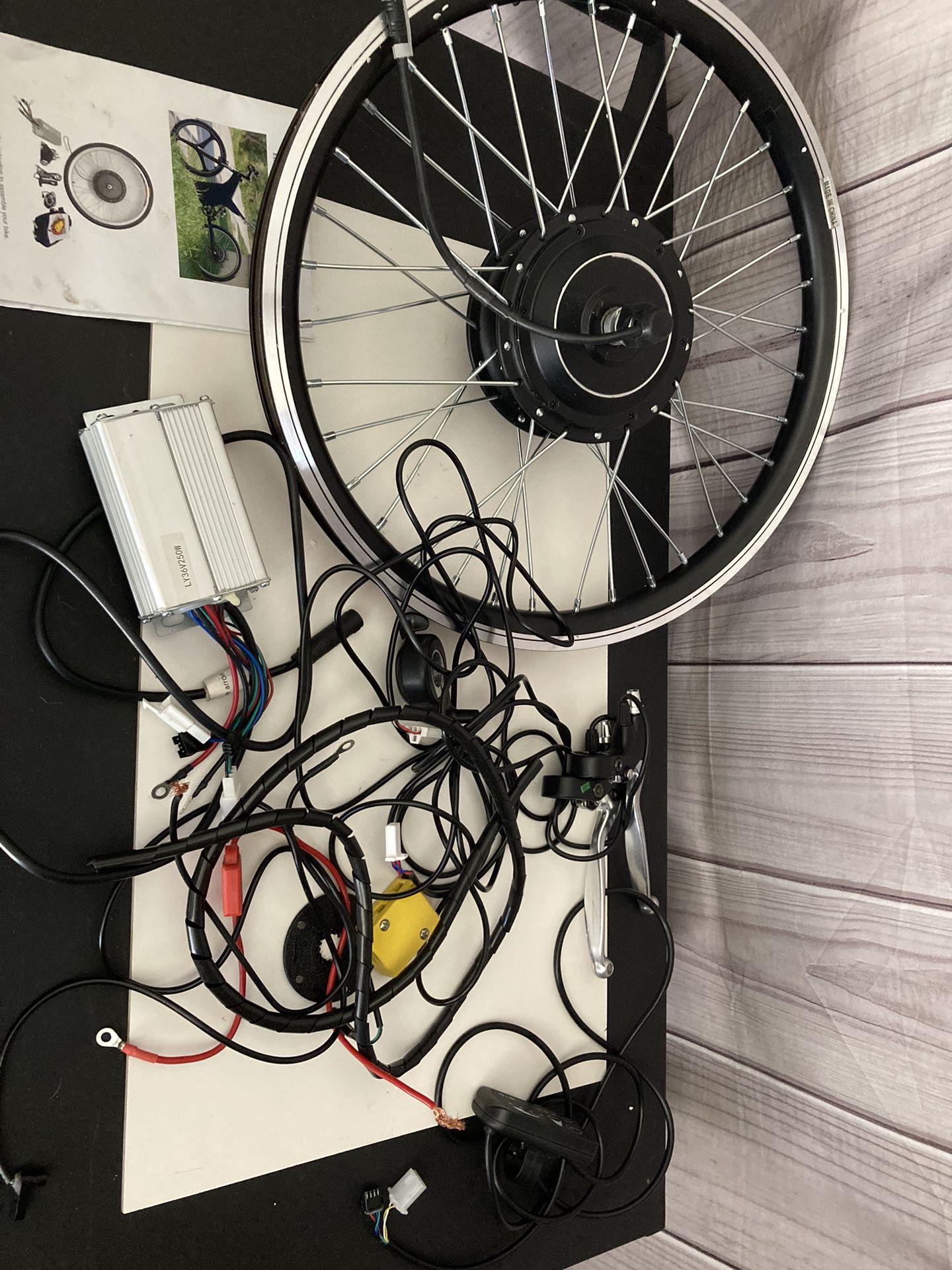 Electric Bicycle Conversion Kit, E-Bike Front/Rear Wheel