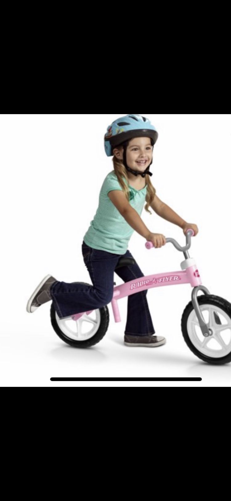 New pretty n pink girls 1st bike bicycle balancer preschool kindergarten