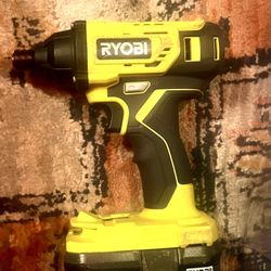 Ryobi P215K 18-Volt ONE+ Lithium-Ion Cordless 1/4 Impact Driver with (1) 1.5 Ah Battery