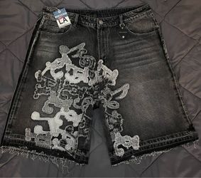 Lifted Anchors Jean Shorts Sz 36