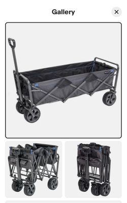 Steel Frame Extended Folding Wagon Cart