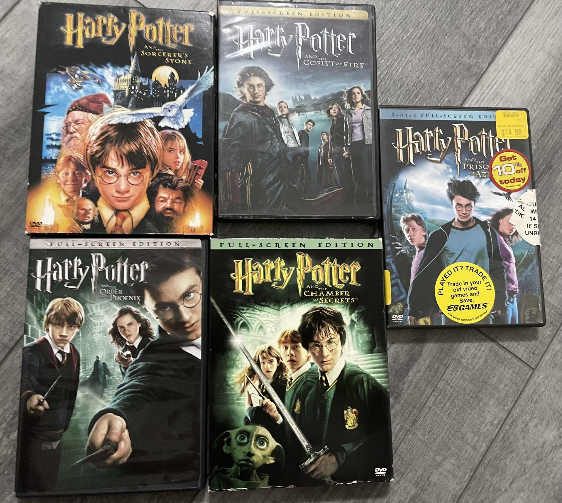 Harry Potter DVDs