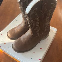 Kids Brown Cowgirl Boots