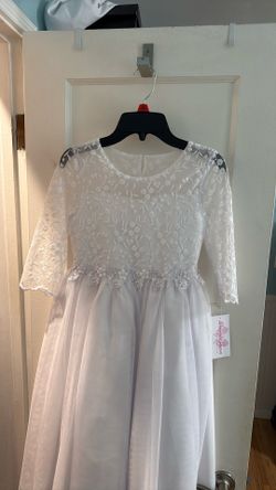 First communion / flower girl / junior bridesmade/ fancy pearl little girl dress SZ10