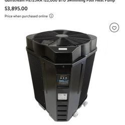 Pool Heater Like New Condition 