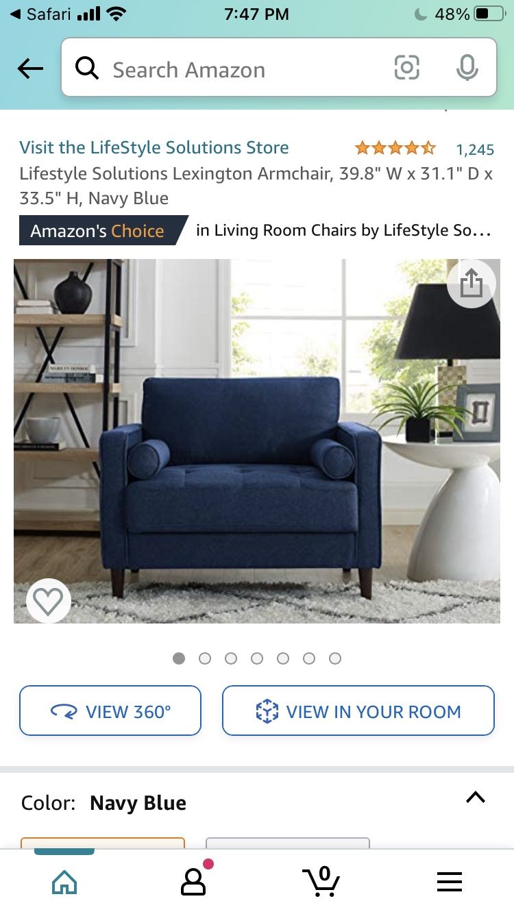 LARGE PLUSH OVERSIZED LIFESTYLE SOLUTIONS LEXINGTON ARMCHAIR—BRAND NEW IN BOX!!!