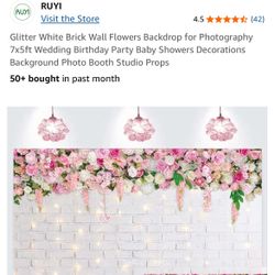 Wall Flower Backdrop 