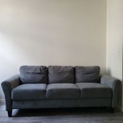 Gray Microfiber Sofa – Lifestyle Solutions 3-Seater