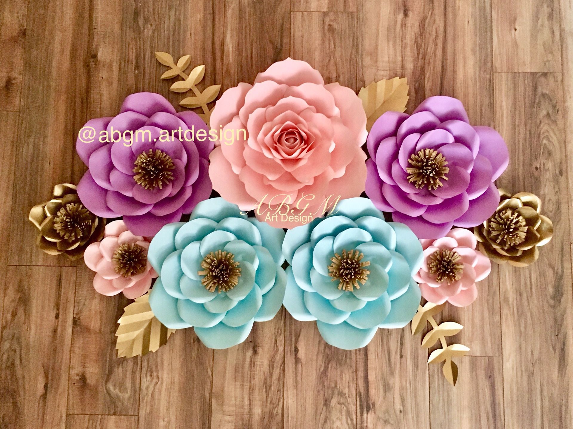 Flores de papel • Paper flowers • Flores de papel grandes • Rosas